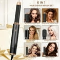 thumbnail image 3 of 6-in-1 Professional Hot Air Styler & Hair Dryer Brush - Powerful Air Curling Wrap Styler with Negative Ionic Technology for All Hair Types, 3 of 18