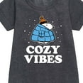 thumbnail image 2 of Peanuts - Snoopy - Puffer - Cozy Vibes - Toddler And Youth Girls Fleece Dress, 2 of 5