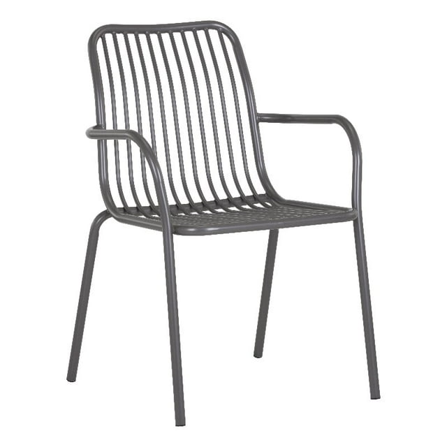 Brant House - Chaise d'Extérieur Cyprès - Gris Foncé (Lot de 2)