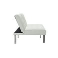 thumbnail image 6 of Tufted Split Back Futon Sofa by Naomi Home-Color:White,Style:Faux Leather, 6 of 10