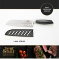 Thyme & Table High Carbon Stainless Steel Kitchen 7" Santoku Knife