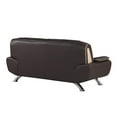 thumbnail image 5 of Titan Furnishings Modern Leather Upholstered Sofa and Loveseat in Brown, 5 of 19