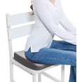 thumbnail image 3 of Memory Foam Seat Cushion Ergonomic Cushions Pad Pillow with Washable Cover Pressure Relief Seat Pad for Hip Pressure Relief Support Pillow for Long Sitting Car Travel and Wheelchair (Light Grey), 3 of 8