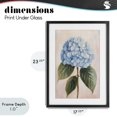 thumbnail image 4 of Stupell Industries Cottage Baby Blue Hydrangea Black Framed Print Under Glass, 17 x 23, by Petals Prints Design, 4 of 8