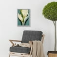 thumbnail image 2 of Single White Calla Lily Flower Petal Detail Artwork Framed Wall Art Print A4, 2 of 4