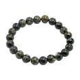 thumbnail image 4 of Natural Kambaba Jasper 8mm Round Shape Smooth Cut Beads Stretchable Bracelet for Men & Women., 4 of 5