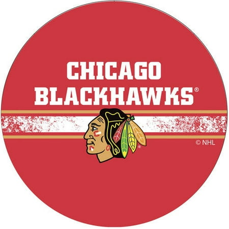 Chicago Blackhawks NHL Padded Swivel Bar Stool - Red, Black, White