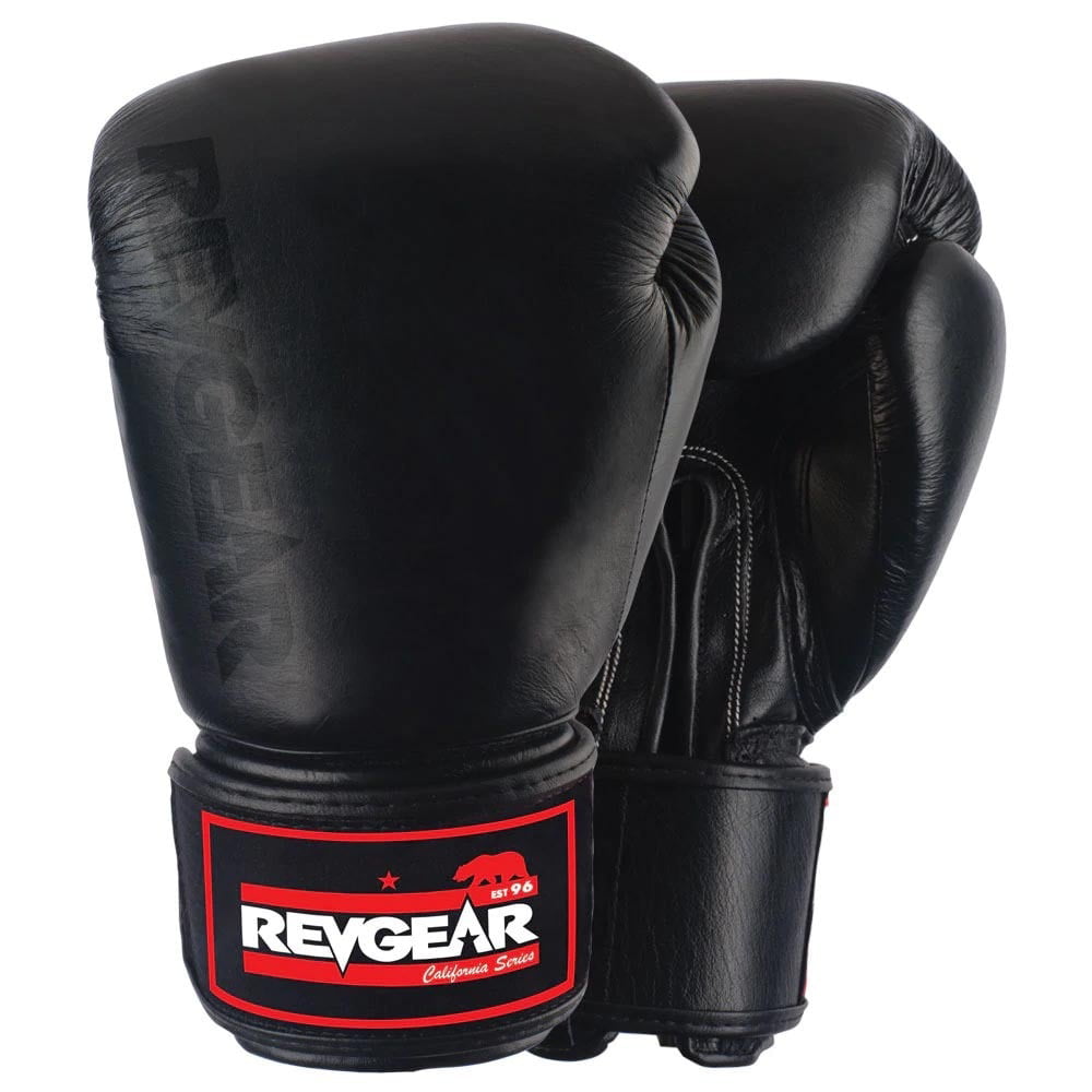 REVOLT Leather Boxing Gloves Kickboxing MMA Training Fighting Punch Bag Mitts 