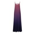thumbnail image 4 of Ovticza Womens 2024 Casual Sleeveless Sundress Plus Size Loose Tie Dye Long Summer Beach Maxi Dress Dark Purple XL, 4 of 5