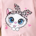 thumbnail image 4 of GPAECEAD Toddler Baby Girl Fall Winter Clothes Embroidered Letter Graphic Crewneck Sweatshirt + Joggers Pants Outfits Set Pink, 4 of 9