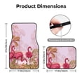 thumbnail image 5 of Yiaed Flamingos In The Tropical Forest Print Carpet Floor Mats for Cars, Auto Accessories Front & Rear Car Floor Mats Car Floor Foot Mat Sets of 4 Pieces, 5 of 7