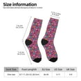 thumbnail image 6 of Uemuo Summer Flamingo Pattern Women's Crew Socks, Soft Durable Breathable Moisture-Wicking with Odor Control Cotton socks, 6 of 9