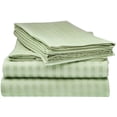 thumbnail image 1 of ELAINE KAREN 1800 Series - Soft Brushed Microfiber - Striped FULL Bed Sheet Set, Sage, 1 of 1