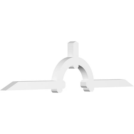 

96 W x 24 H x 4 D x 4 F 6/12 Pitch Ericson Architectural Grade PVC Gable Bracket