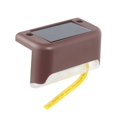 thumbnail image 2 of 1/4/8/16 Uds LED lámpara Solar camino escalera exterior impermeable luz de pared jardín paisaje paso cubierta luces balcón valla luces solares Jardín y Patio LED blanco con carcasa marrón Billuyoard HA005403-03B, 2 of 6
