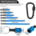 thumbnail image 3 of HUGFEGWE 12PCS Bit Holders 1/4 Socket Quick Release Bit Holder Hex Shank Screwdriver Bit Holder for Impact Driver Drill Bit Keychain Extension Bar for Tools & Home Improvement Gift (12PCS-B), 3 of 7