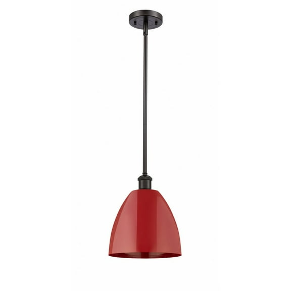 Innovations Lighting - Plymouth Dome - 1 Light Stem Hung Pendant In Industrial