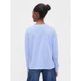 thumbnail image 2 of Remera GAP para niñas, manga larga, color Azul Cristal, talle XS, 2 of 3
