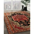 thumbnail image 2 of Ahgly Company Indoor Rectangle Traditional Saffron Red Persian Area Rugs, 7' x 9', 2 of 6