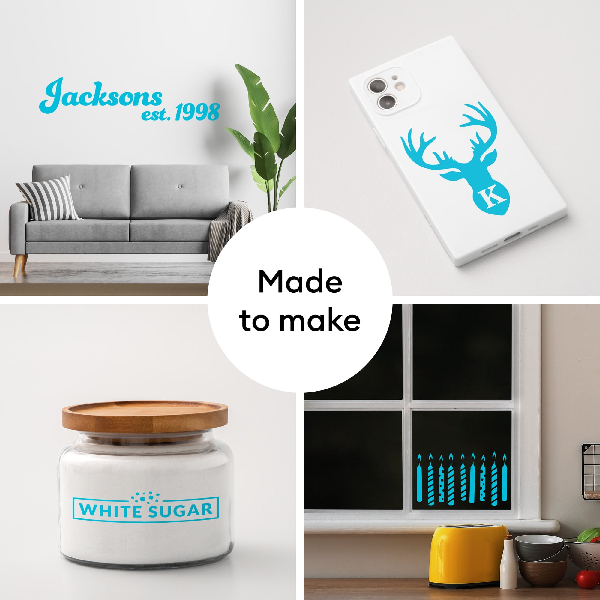 Cricut® Premium Vinyl™ – Removable, Turquoise, 12" x 48"