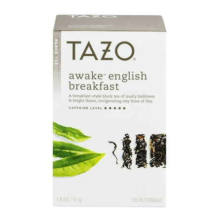 (3 Boxes) Tazo Awake English Breakfast Tea Bags Black tea 20ct