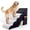 Grey & Black, variant on 6 Tiers Dog Stairs for High Bed, 30 Inch Height 6 Steps Soft Foam Spliced Dog Steps for Bed,foam dog steps for small dogs,Non-Slip Sturdy Pet Stairs, Ramp for Small, Older Pet