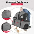 thumbnail image 2 of BestPet 3-in-1Pet Stroller Premium Multifunction Dog Cat with Detachable Carrier &Cup Holder,Grey, 2 of 7