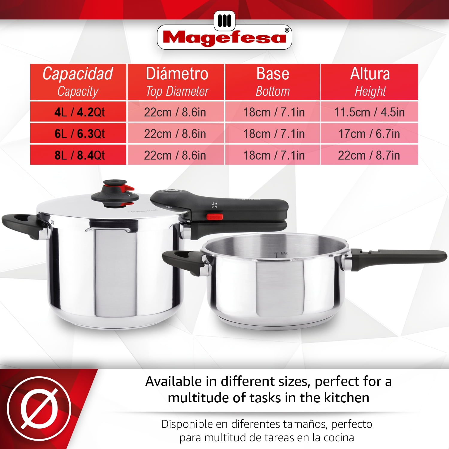 Magefesa Easyclick Pressure Cooker