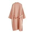 thumbnail image 2 of Amazhiyu Womens Pure Linen Mid Length Kimono Robes Lightweight Long Sleeve Bathrobe, 2 of 8