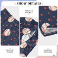 thumbnail image 5 of ALAZA Pajama Pants Baseball and Dots Pj Bottoms Sleepwear Lounge with Pockets L, 5 of 8