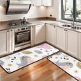 thumbnail image 3 of Kitchen Rugs Sets Of 2,White Fairy Flower Pattern Anti Fatigue Kitchen Mat Rugs Non Slip Washable,Decorative Kitchen Floor Mats for Kitchen,Sink,Laundry,17"x47"+17"x47", 3 of 5