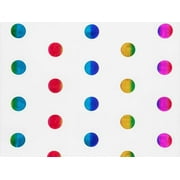 200 Pack, Rainbow Hot Stamp Dot Tissue Paper 20 x 30" Sheets for Birthdays or Event