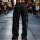 thumbnail image 4 of Pantalones largos para hombre, lisos, informales, con correa elástica, para fitness al aire libre, pantalones cargo, pantalones para hombre, 4 of 5