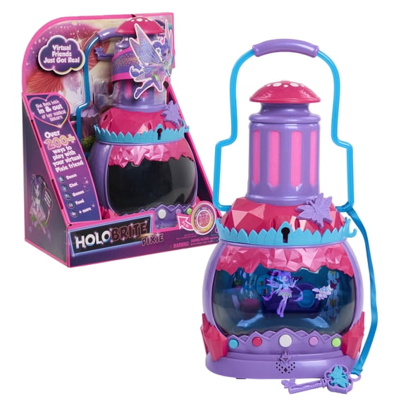 Open Box HOLOBRITE Pixie Lantern, Virtual Dancing and Interactive Games, 5" Pixie Doll, 200+ Ways to Play, Ages 6 up