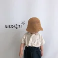 thumbnail image 4 of Sombrero de pesca para niños, gorra para bebé, sombrilla, sombrero de paja de estilo coreano, sombrero fino para verano, primavera y otoño, niños de 1 a 3 años, 4 of 5