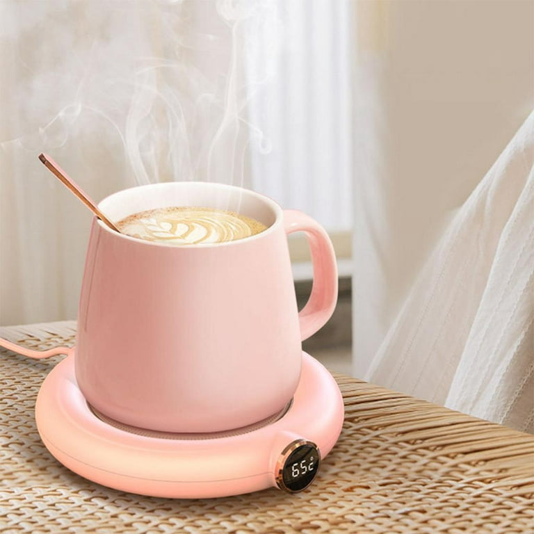 Potable USB Coffee Mug Cup Warmer Heating Pad Home Office Smart Electric  Beverage Milk Warmer with 3 Gear Temperature Settings