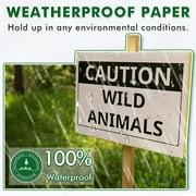 Koala Waterproof Paper for Laser Printer, Tearproof Synthetic Multipurpose Paper, 8.5x11 in, Double-sided Printable Matte Bright White, 25 Sheets
