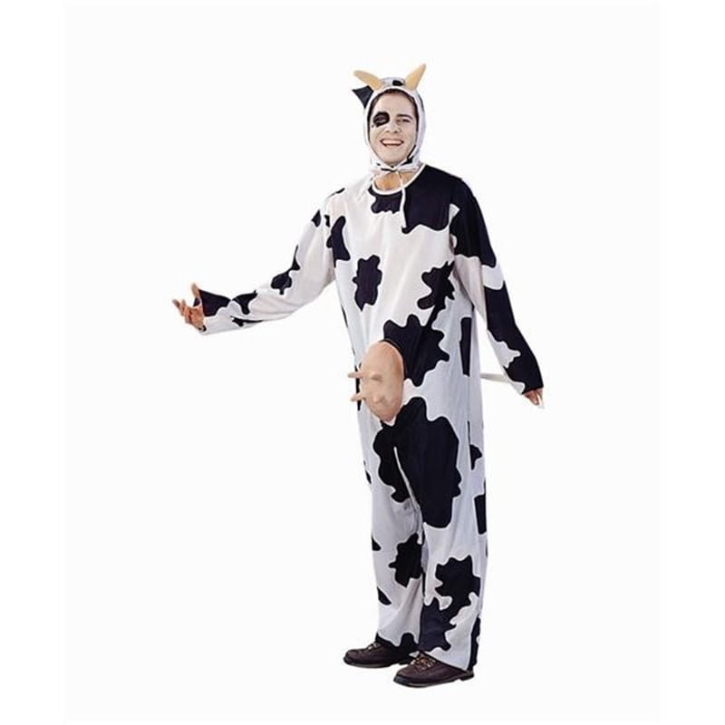 Cow Farm Animal Adults Jumpsuit Cow Fancy Dress Costume.