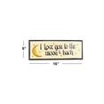 thumbnail image 2 of I love you to the moon & back Wooden Wall Sign, 2 of 2
