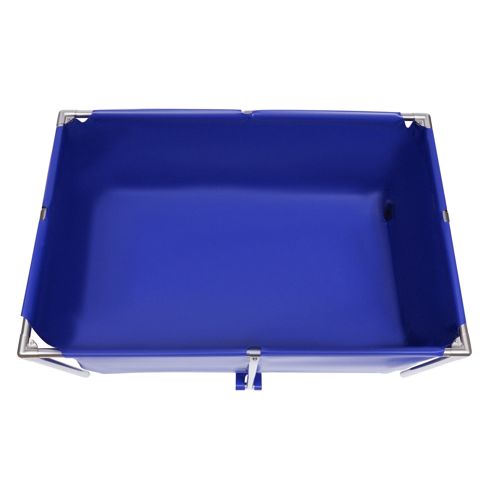 ChicHomey Foldable Canvas Aquarium Fish Tank,47.2" Large Capacity, Waterproof & Rustproof,External Drain Valve, Blue