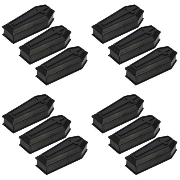 12 pcs  Boxes Coffin Model Halloween Miniatures Halloween Decor Halloween Props Miniature Coffin