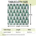 thumbnail image 2 of Green Christmas Tree Pattern Square Fitted Tablecloth with Elastic Edge,Square Table Cover,Washable Elastic Table Cover for Home Kitchen Party Decor 36"x36", 2 of 6