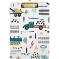 thumbnail image 1 of FMSHPON Toy Cars Construction Trucks Clipboard Hardboard Wood Nursing Clip Board and Pull for Standard A4 Letter 13x9 inches, 1 of 7