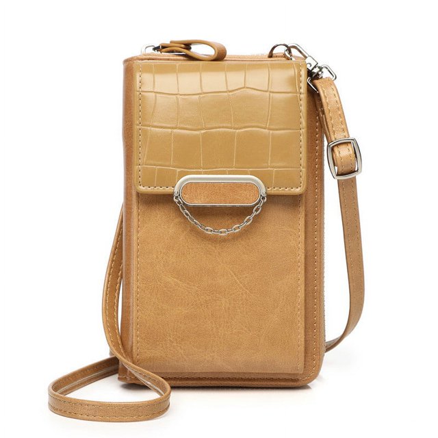 LSLJS Woman's Fashion Multi-Pockets Shoulder Bag Ladies Crossbody Bag Multi-functional Large Capacity Purse Vertical Mobile Phone Bag