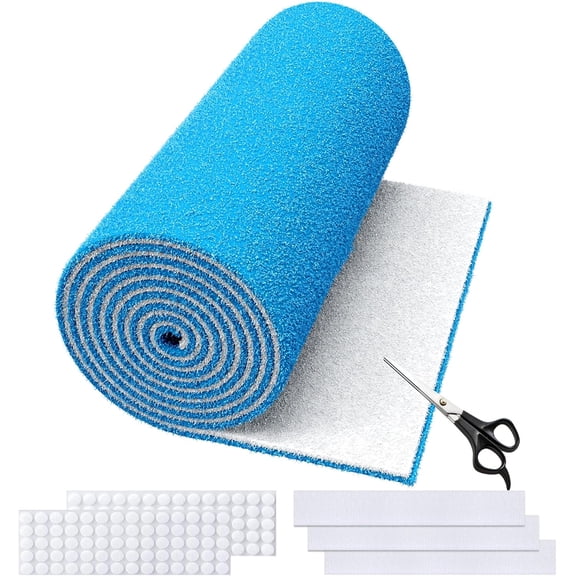 Air Vent Filters,20''x90''Cut to Fit Air Filter Material (80+Filters),MERV 8 Electrostatic Air Vent Filter for Home Floor, Grilles, Ceiling, HVAC Furnace Vents, With 48PCs Adhesive Hook Tape