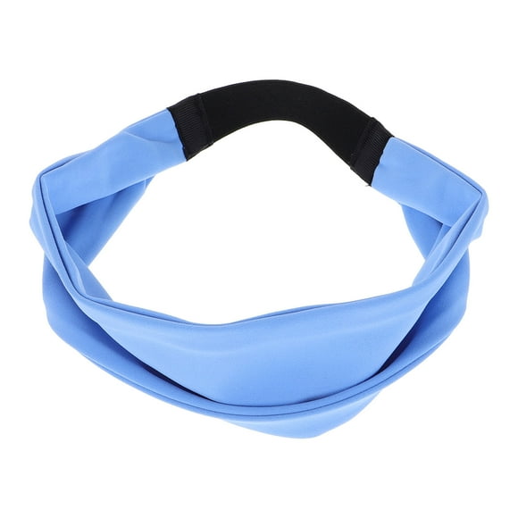 unbranded junk brands headband Sports Headband for Women Sky Blue Sweat Absorption 1Pcs