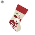 thumbnail image 2 of Luxtrada Christmas Stockings 18.5" Large Size Xmas Stockings Decorations,Santa Snowman Bear Penguin Xmas Character Fireplace Hanging Stockings Decorations for Family Holiday Season Decor, 2 of 8