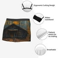 thumbnail image 3 of Yiaed Rustic Cabin Autumn Forest Print Men's Soft Cotton Boxer Shorts Breathable Boxers Underwear Moisture-Wicking Underwear Stretch Boxer Briefs for Man-XX-Large, 3 of 5