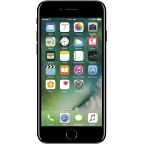 Apple Iphone 7 128gb Jet Black Unlocked Gsm Refurbished Walmart Com Walmart Com