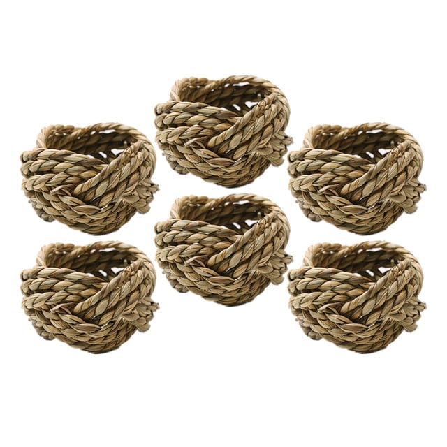 6 servilletas con hebilla para cafetería, reuniones navideñas, nuevas Los 4.3x4.4cm